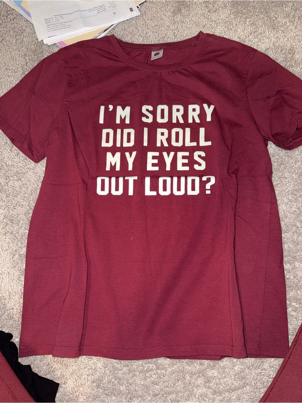 Eye roll graphic tee